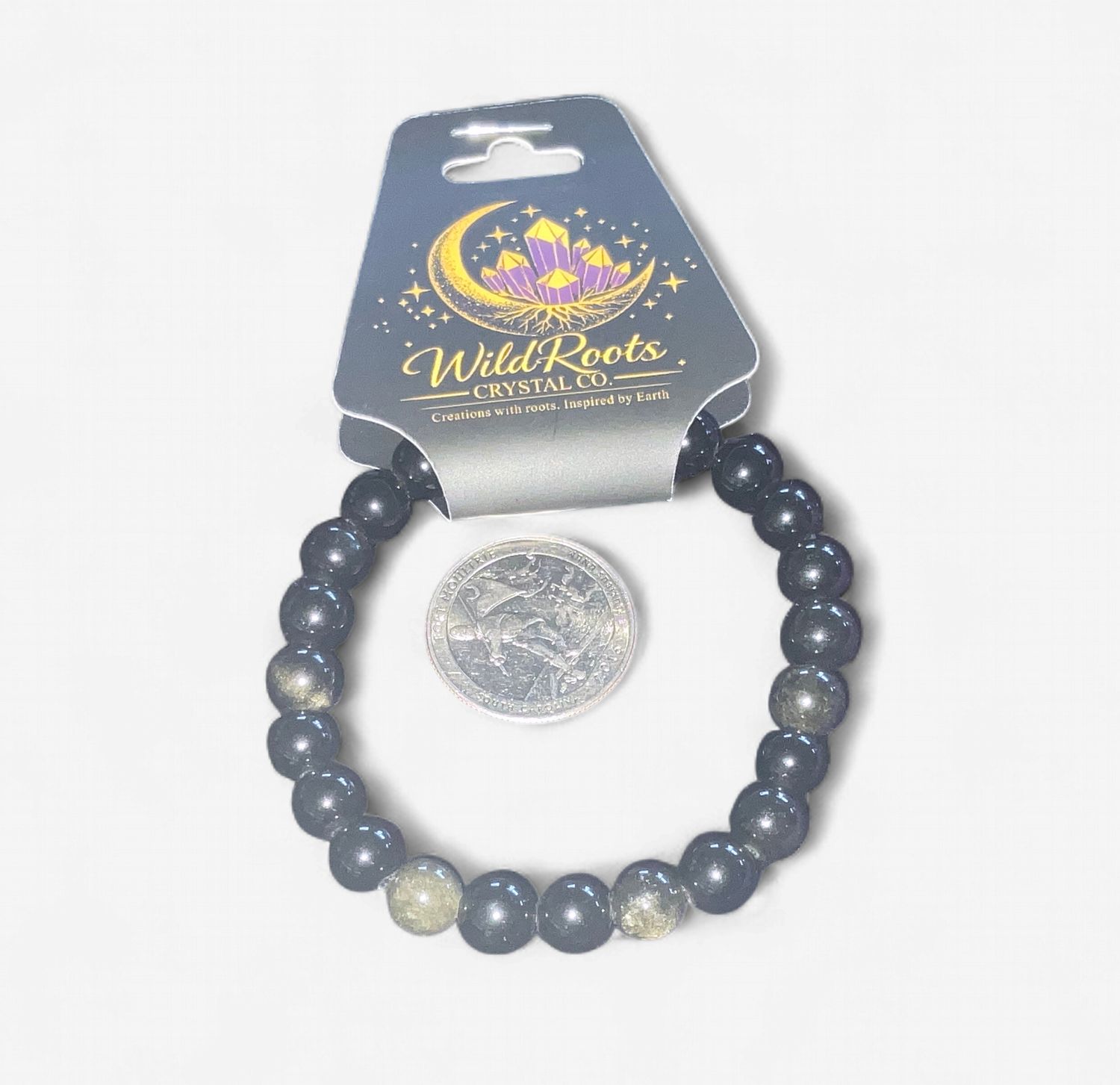 Silver Obsidian Bracelet