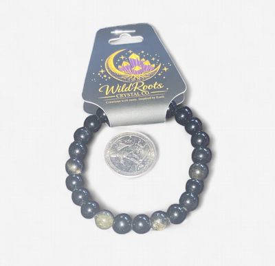 Silver Obsidian Bracelet