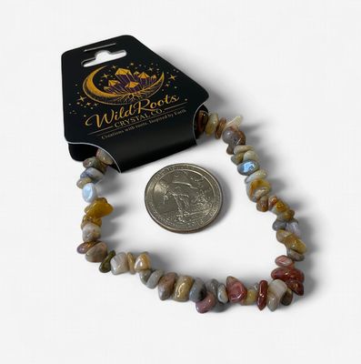 Crazy Lace Agate Bracelet