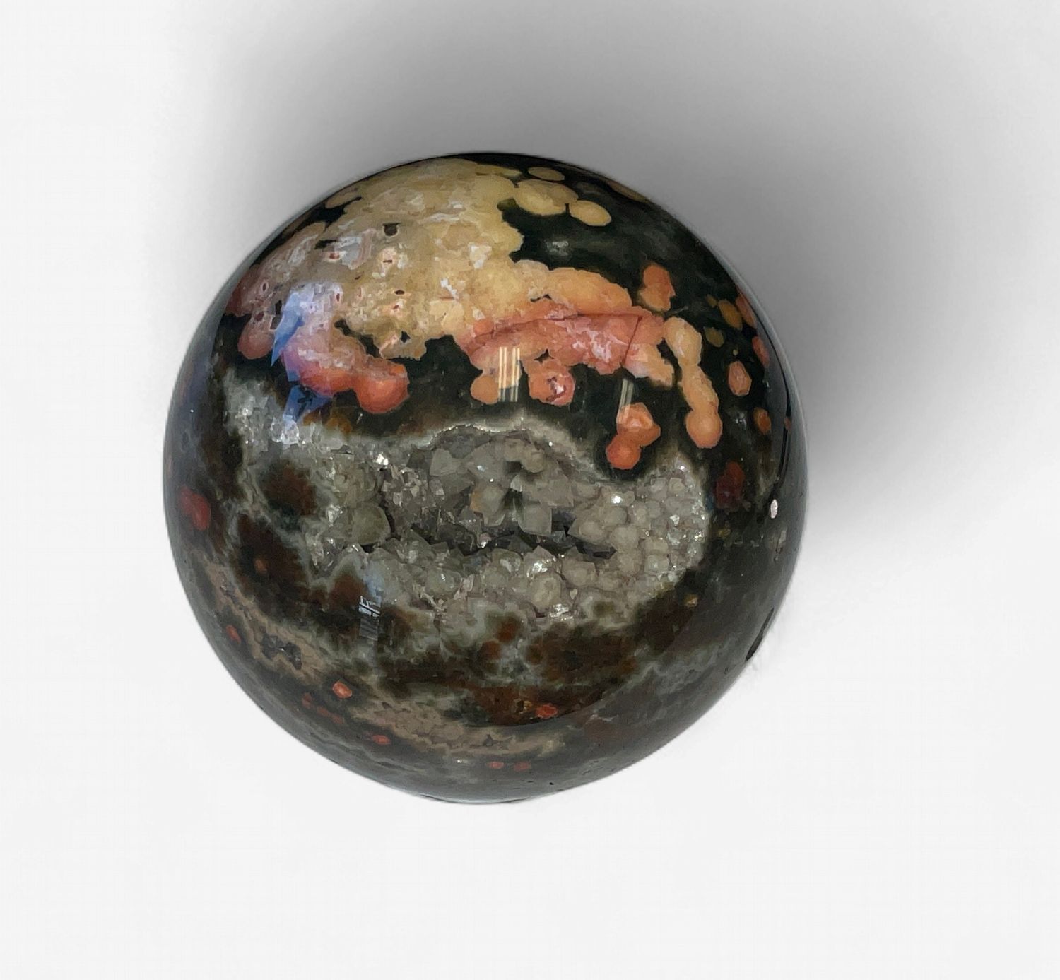 9th Vein Ocean Jasper Spheres, cost: $245