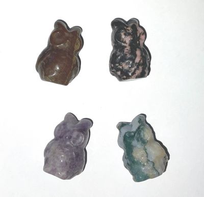 Assorted Mini Owl Carvings