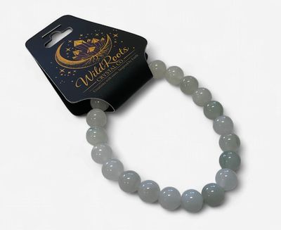 White Jade &amp; Serpentine Inclusions Bracelet $8