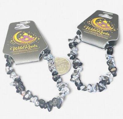 Snowflake Obsidian Bracelet