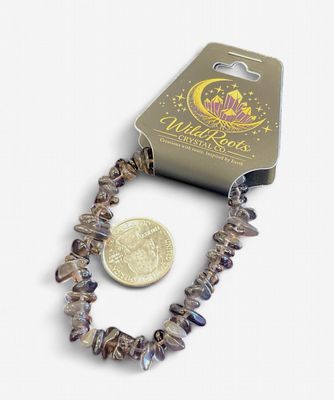 Smoky Quartz Chip Bracelet