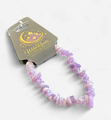 Lepidolite Chip Bracelet