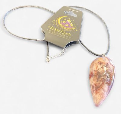 Cherry Blossom Agate Statement necklace