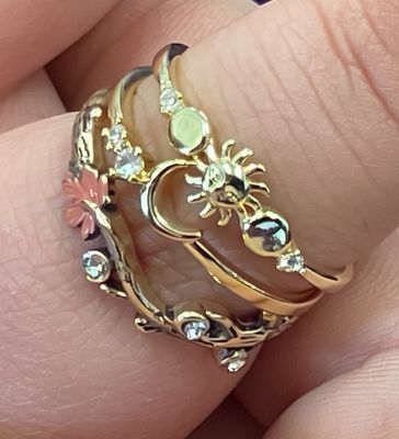Assorted Crystal Rings