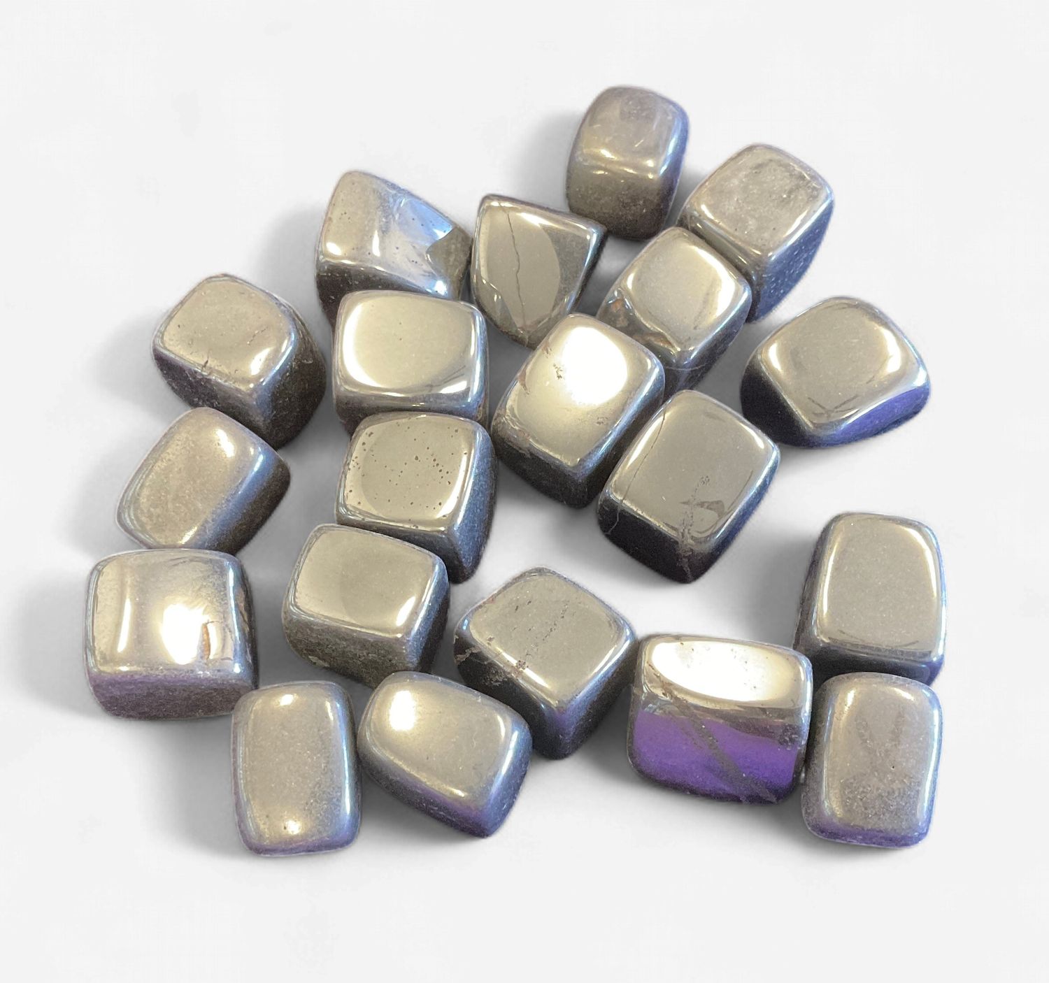 Hematite Cube Tumbles