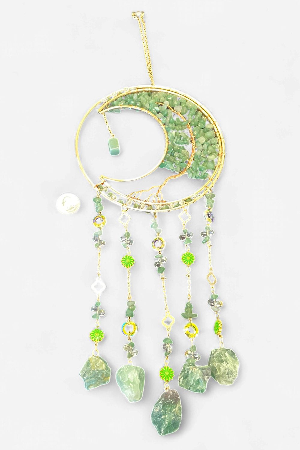 Moon Tree Sun Catcher, Type: Green Aventurine