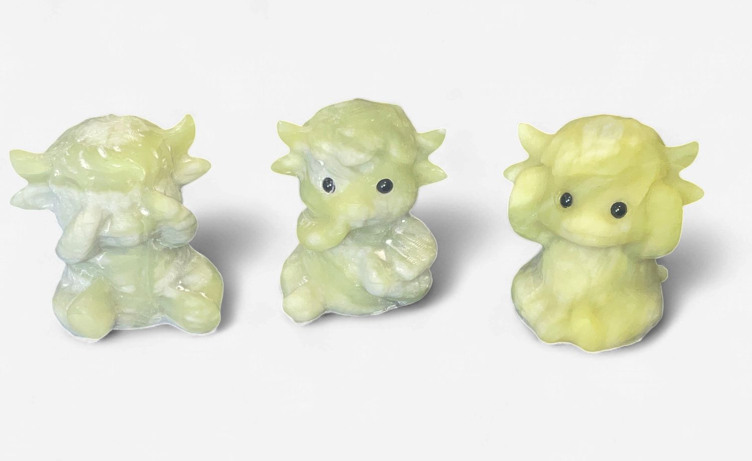 “See No, Hear No, Say No” Cow Set