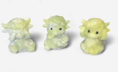 “See No, Hear No, Say No” Cow Set