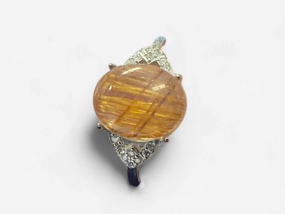 Rutilated Quartz .925 Ring