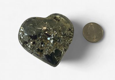 Druzy Pyrite Hearts