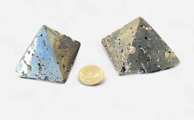 Druzy Pyrite Pyramids