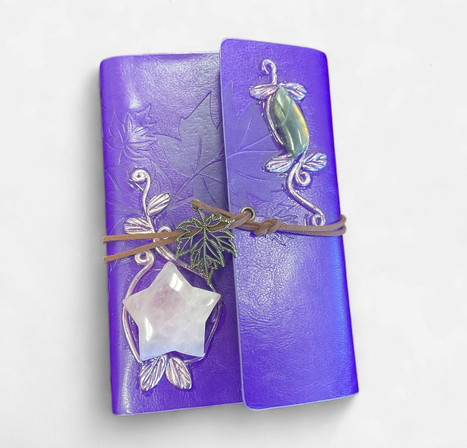 Crystal Journal, Type: Amethyst/Rose Quartz