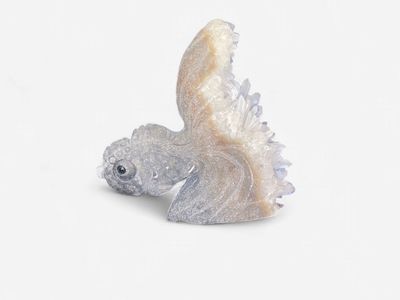Clear Quartz Goldfish Carvings