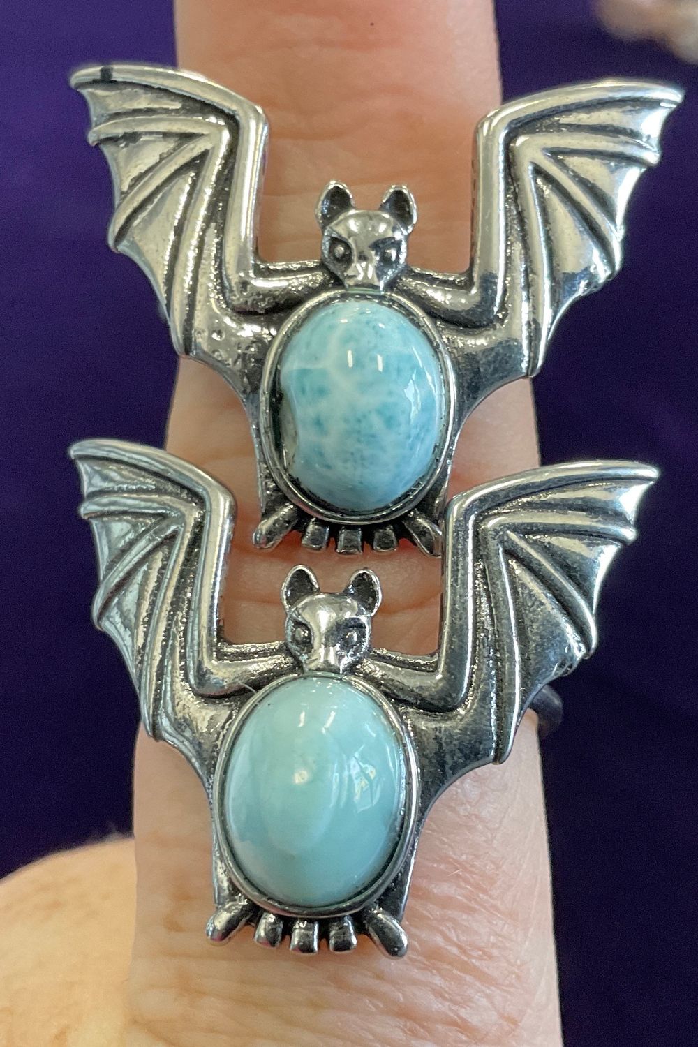 Larimar Bat Ring