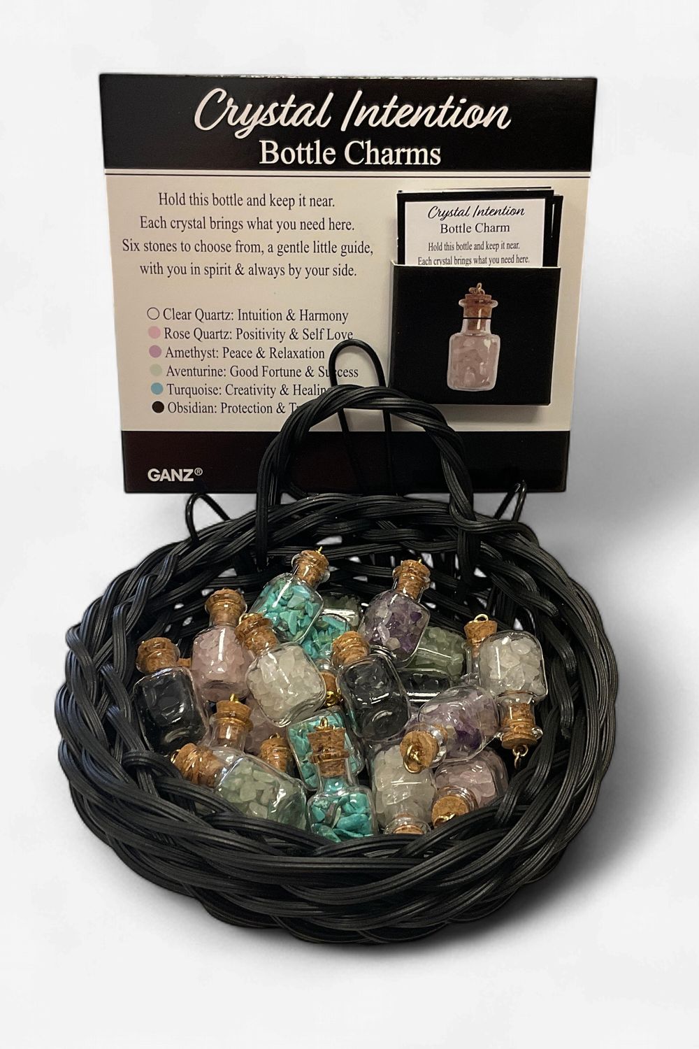 Crystal Intention Bottle Charms