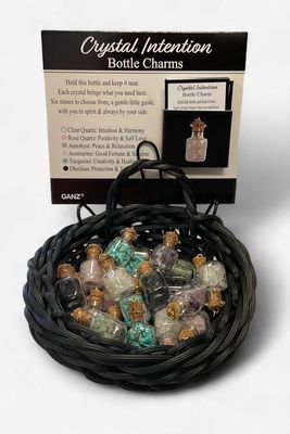 Crystal Intention Bottle Charms