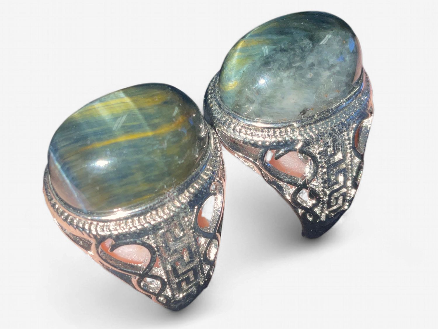 Men's Copper Tiger Eye Ring