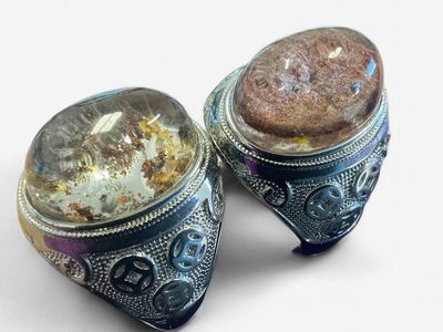 Men's Copper Quartz Ring
