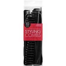 Donna Styling Combs(10pc/pk)-Black