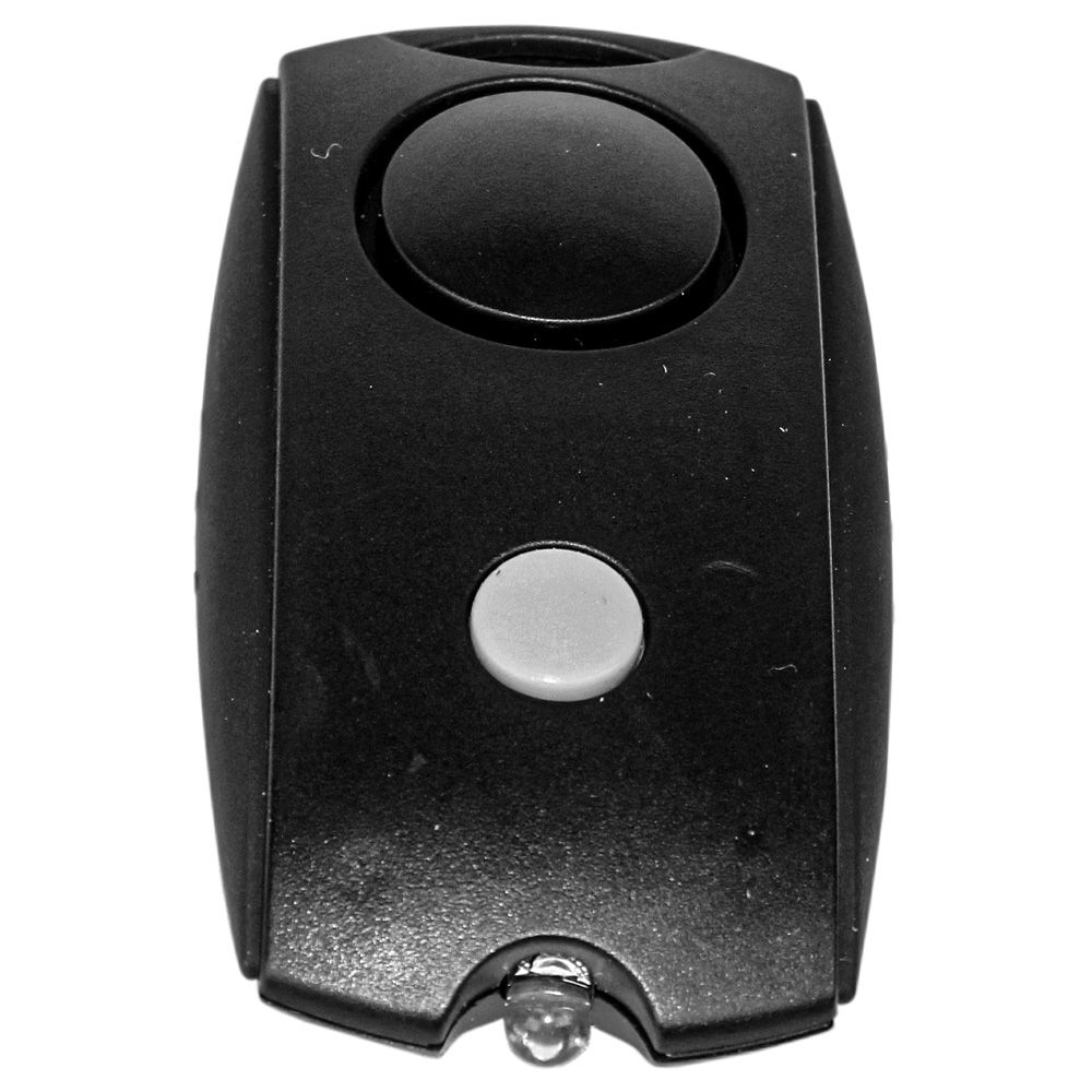 Mini Personal Alarm with Keychain, LED flashlight, and Belt Clip