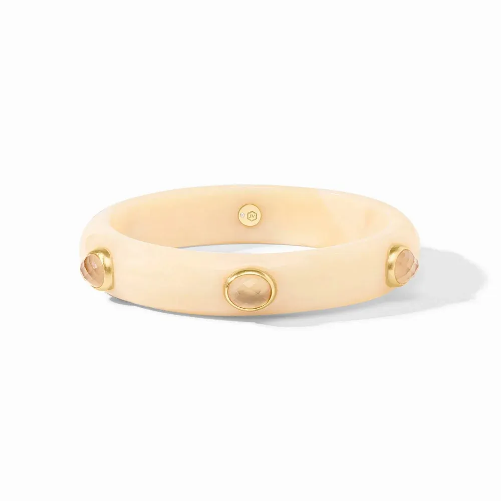CARNABY STONE BANGLE, Colour: IVORY