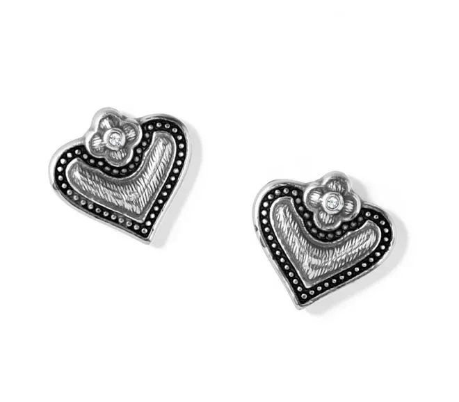 Luna Heart Post Earrings