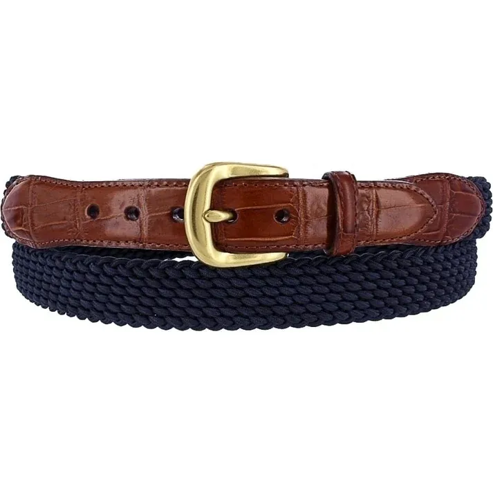 NAVY ELASTIC CORD W/CROC