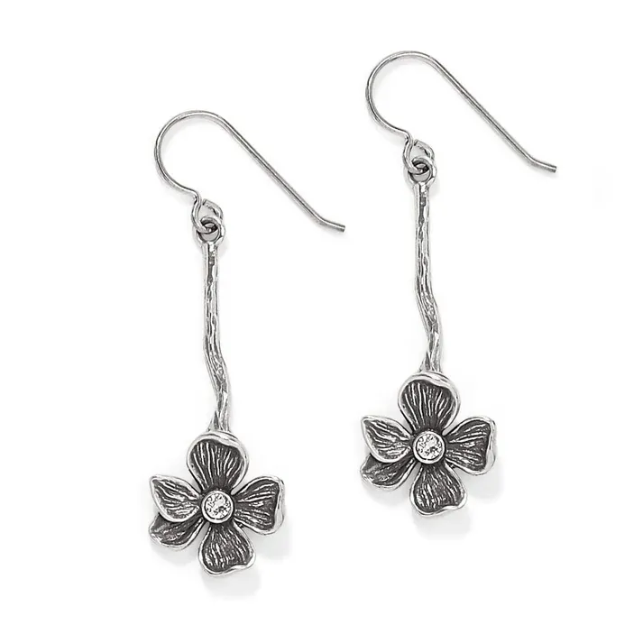 Everbloom Windflower French Wire Earrings Silver
