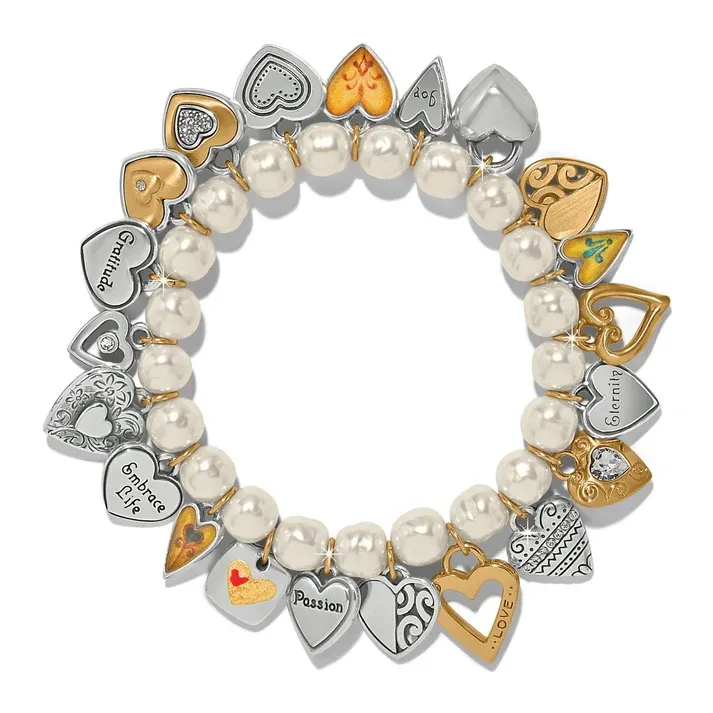 ONE HEART PEARL BRACELET