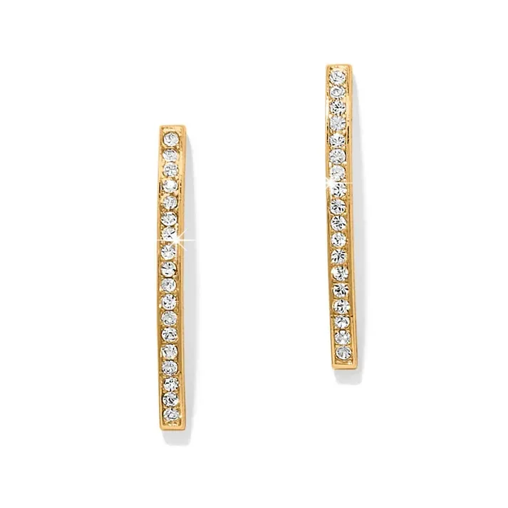 MERIDIAN GEO GLD BAR EARRINGS