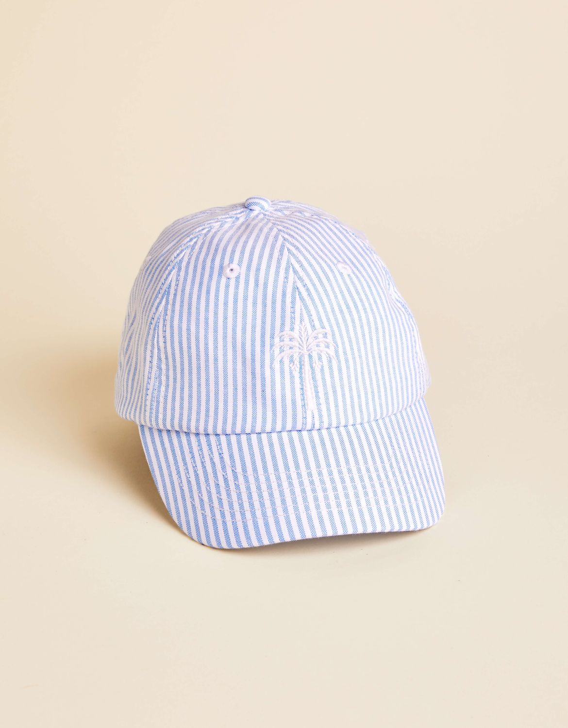 PALMTREE CAP, Attribute: BLUE, Size: STRIPE