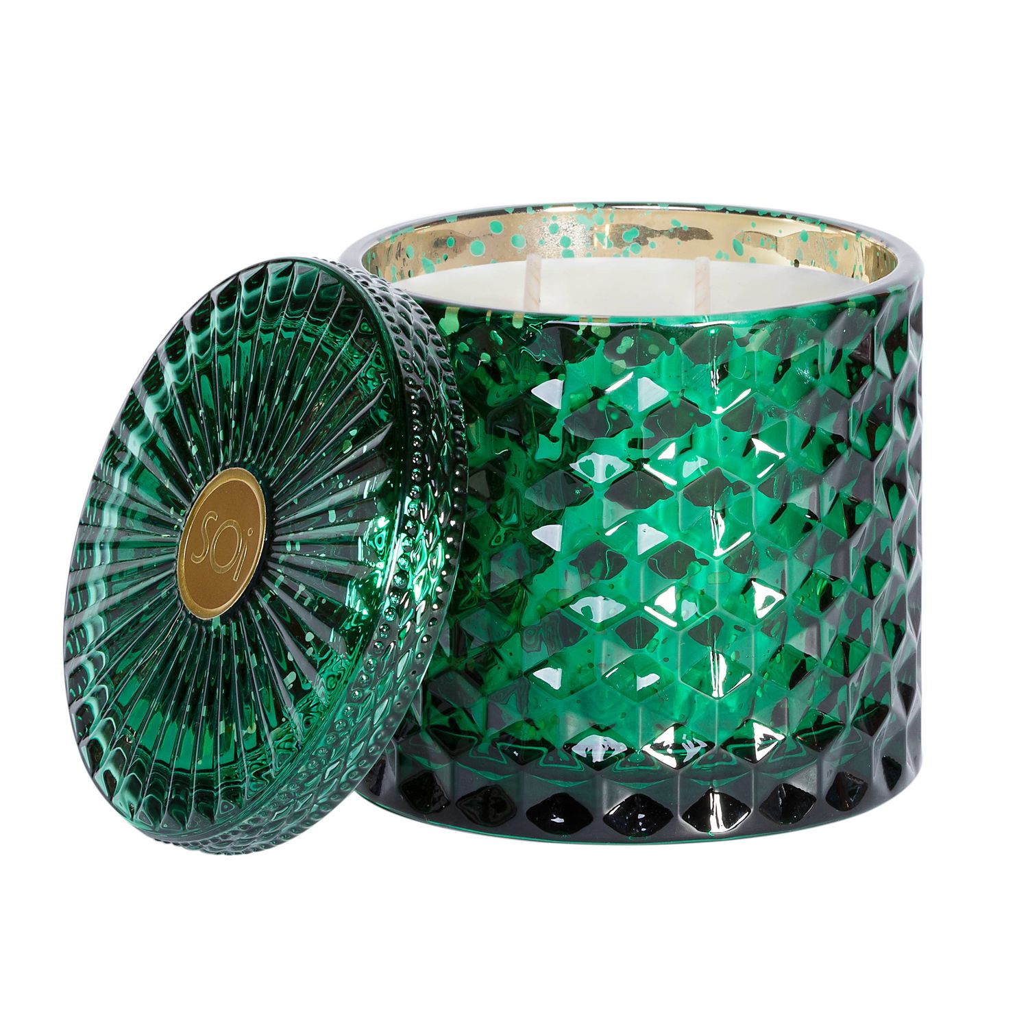 Mistletoe &amp; Holly 15oz Shimmer Candle 2 wick