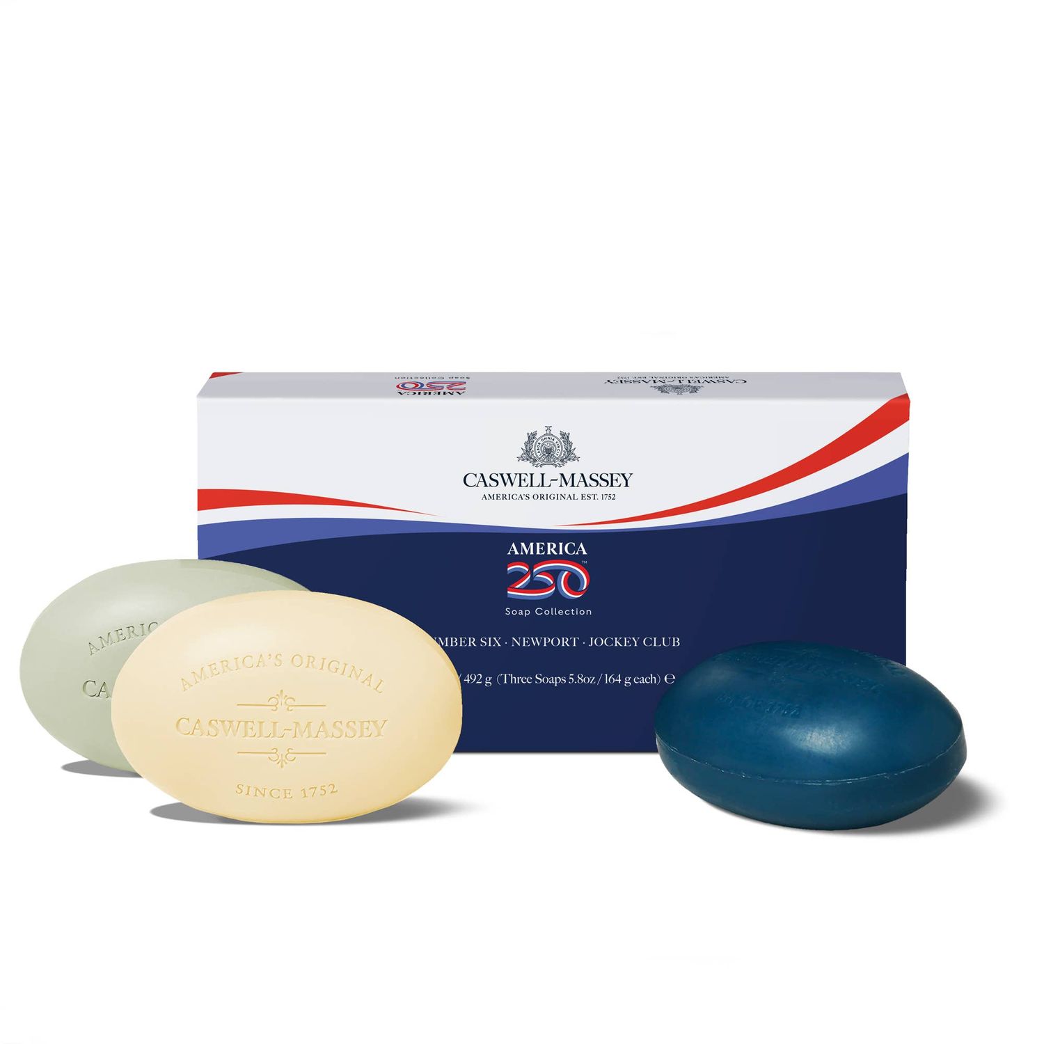 America250™ Official Licensed Bar Soap Gift Set, 3 x 5.8oz