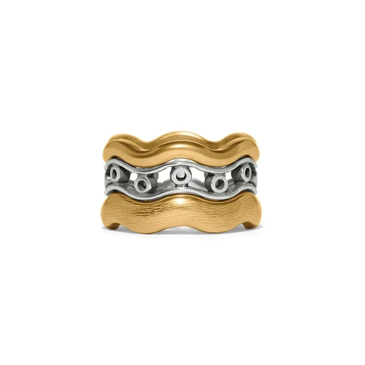 Inner Circle Trio Rings, Size: 7