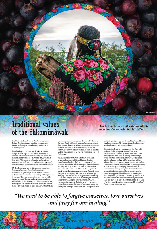 Traditional Values of the Ôhkomimâwak Poster