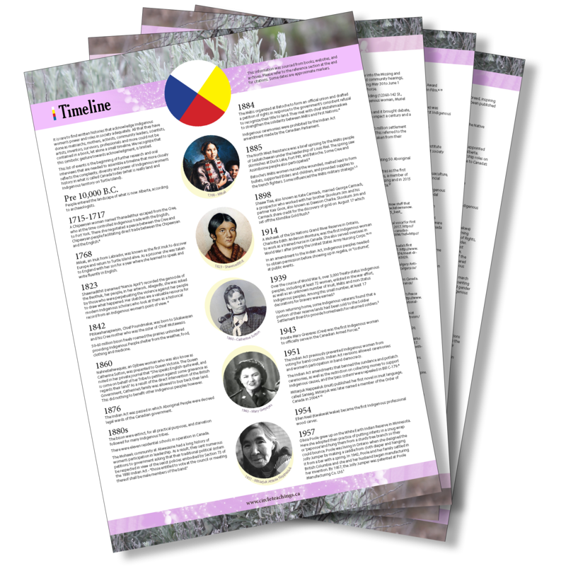 Indigenous Women's Timeline Posters