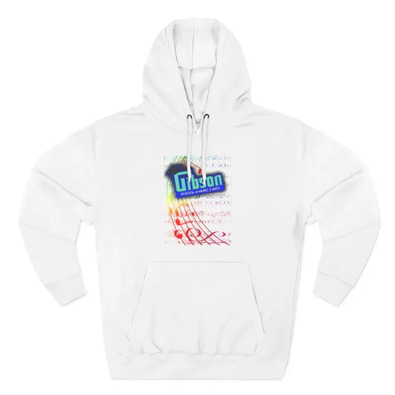 Gibson Retro Wave Hoodie — Vintage Neon Logo Streetwear
