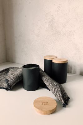 SAMPLE. Matte Black Candle | 100% Vegan Soy Wax