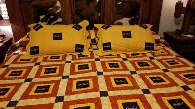 Crown Royal theme fabric quilt