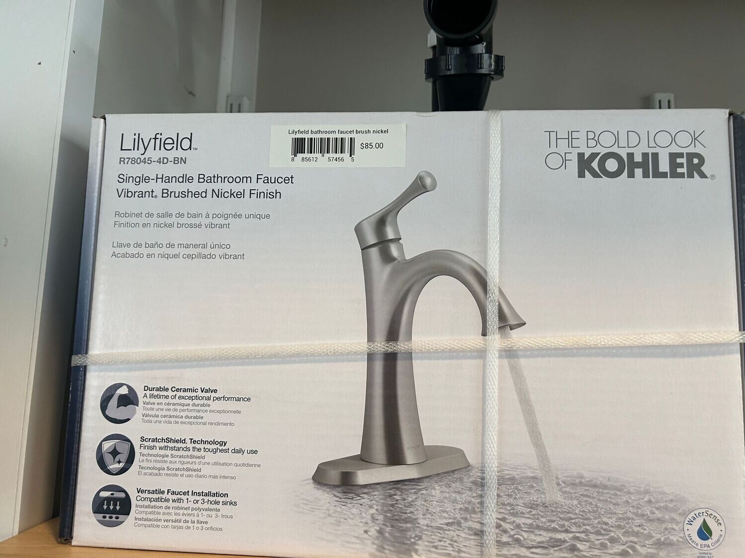 Lilyfield Bathroom Faucet Brush Nickel