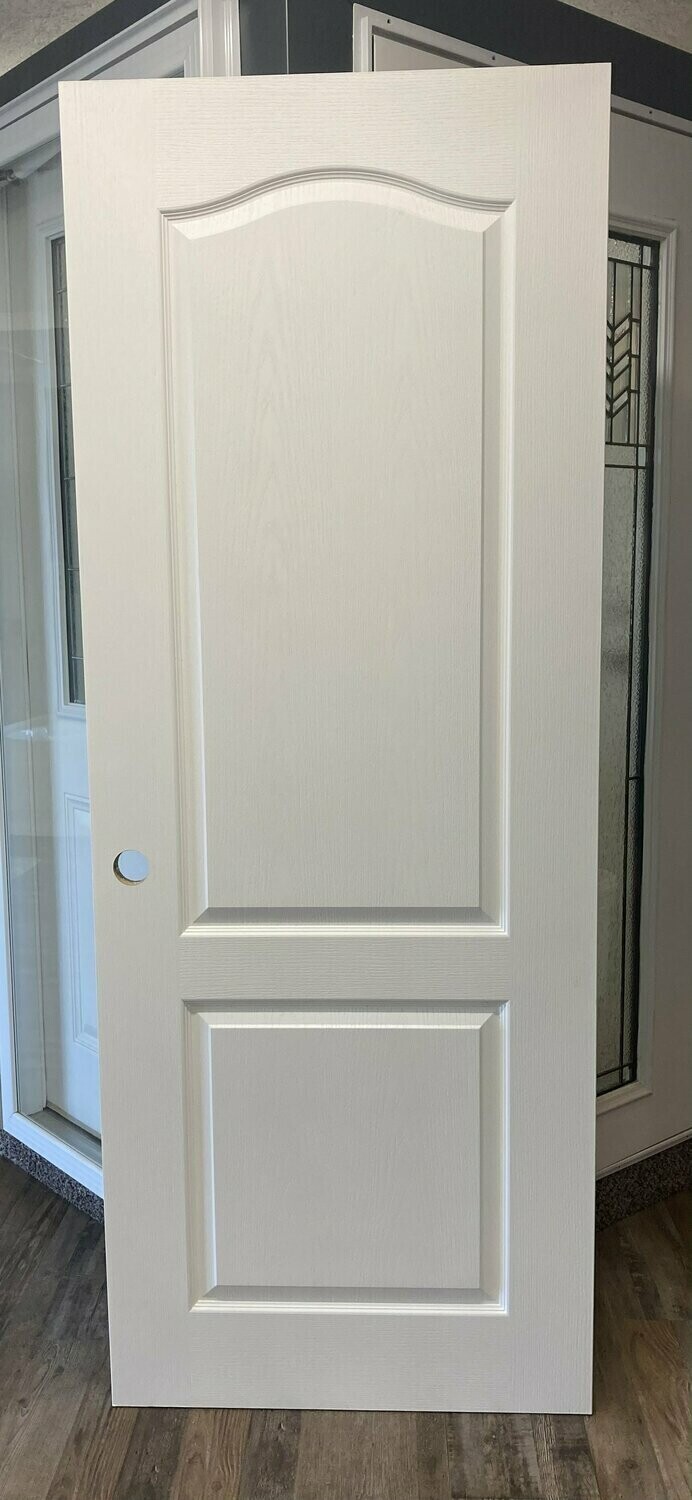 2 Panel White Interior Door