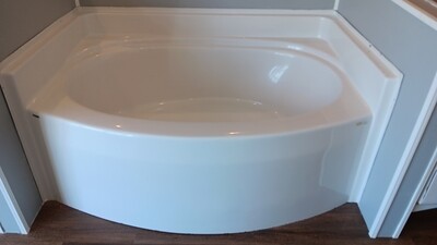 35x60 Bowed Fiberglass Tub
