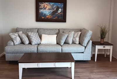 Silverstone GoBig Blue-Grey Sofa