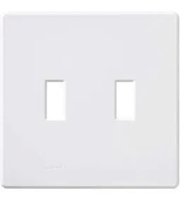 Side Tab Light Switch Plate - White