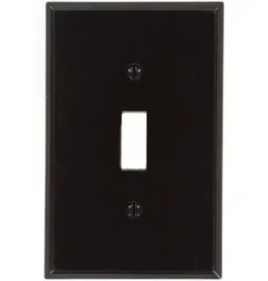 LIGHT SWITCH COVER-BROWN