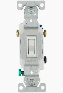 3 Way Light Switch White