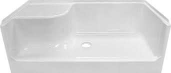 27x54 Lyons Shower Base w/ LH seat CTR WH
